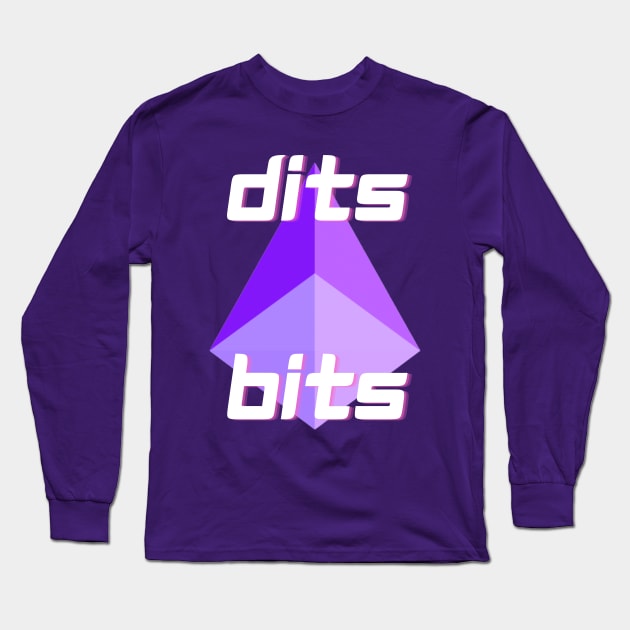 Dits Bits Tee Long Sleeve T-Shirt by project dits 